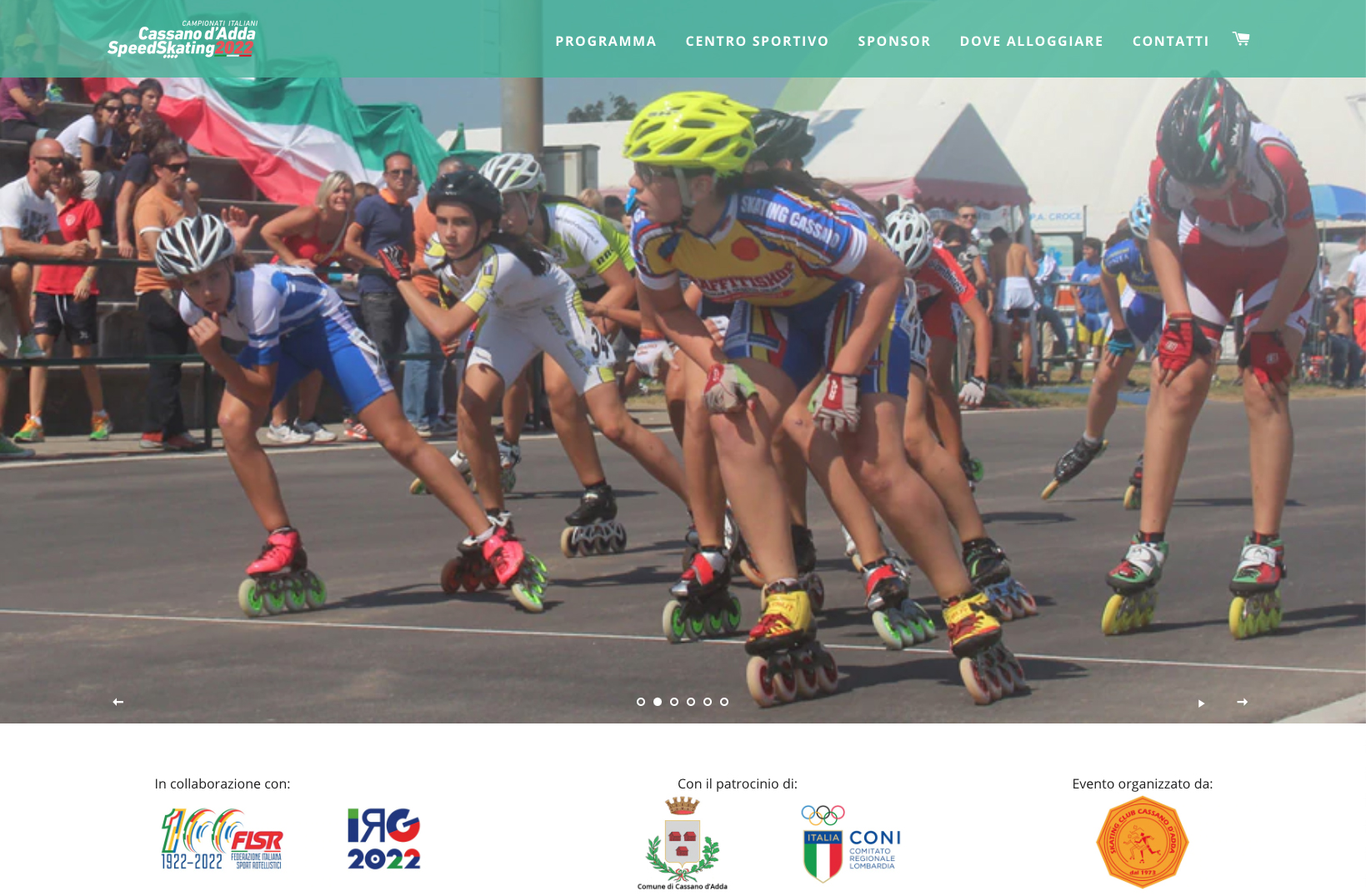 Layout sito Campionati Italiani Speed Skating 2022 a Cassano d'Adda - Supergae, Gaetana Della Sala