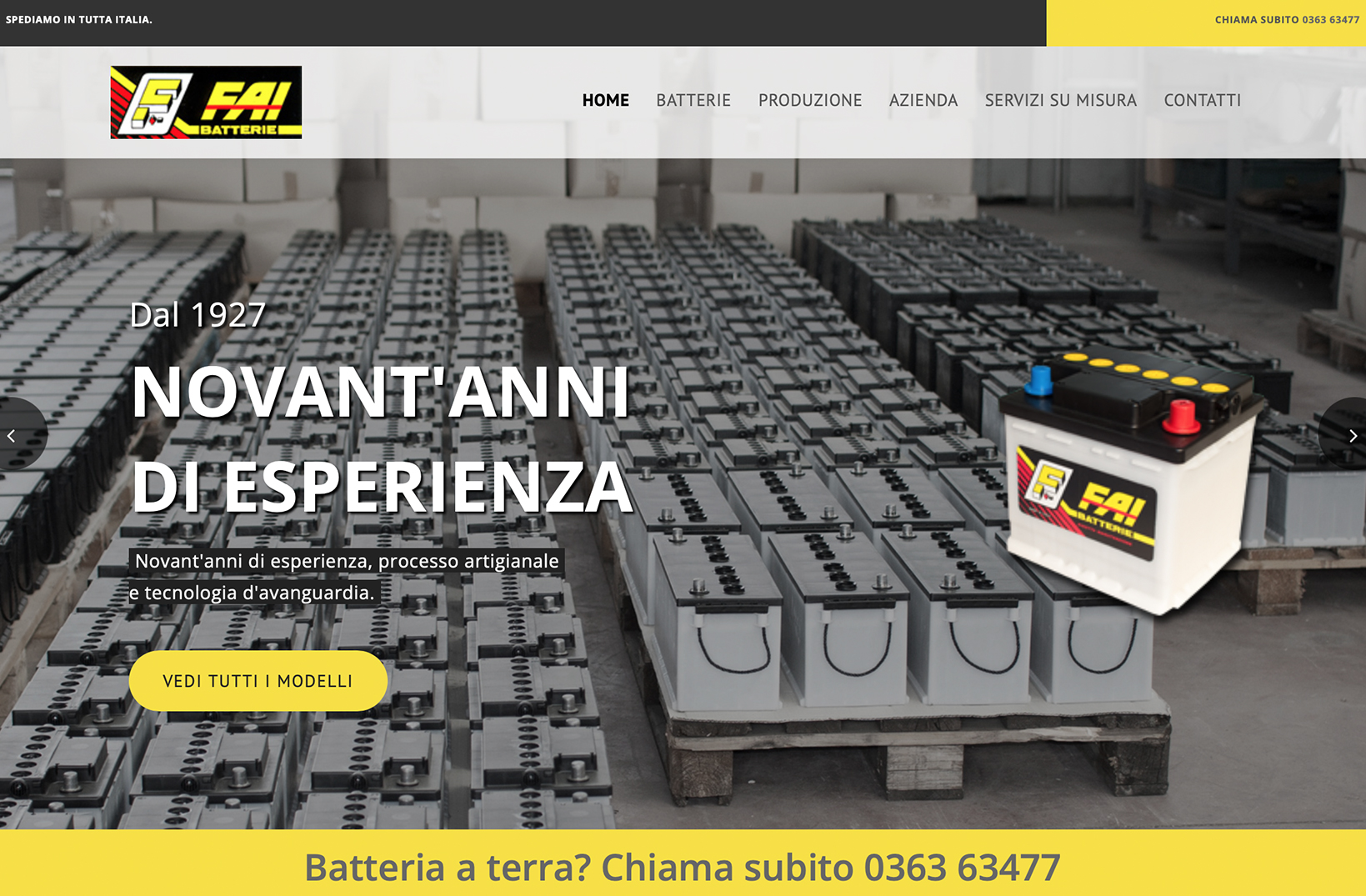 Fai batterie, produzione batterie e accumulatori - Supergae, Gaetana Della Sala