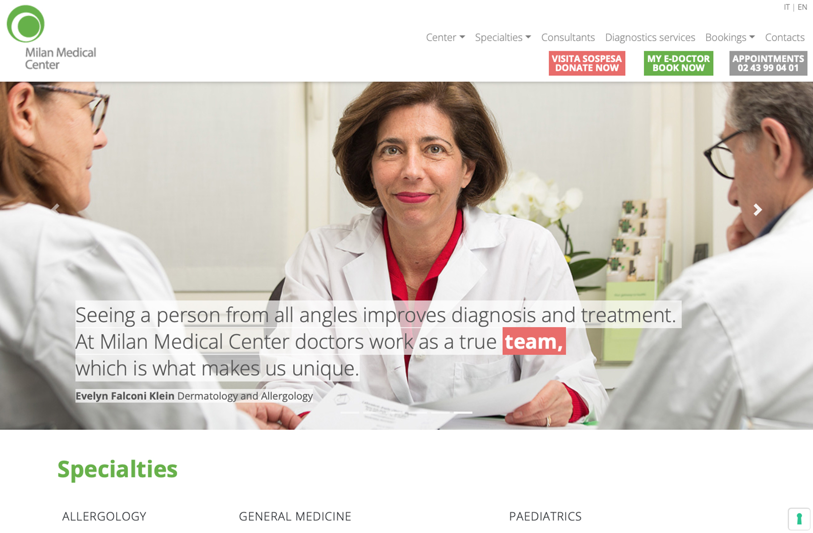 Milan Medical Center, centro medico polispecialistico a Milano - Supergae, Gaetana Della Sala